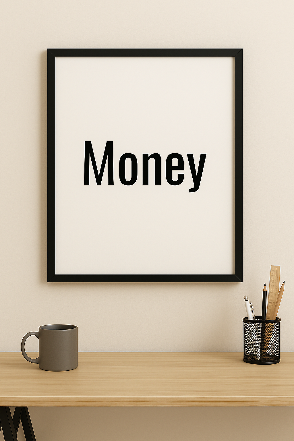Money– Minimalist Typography Print