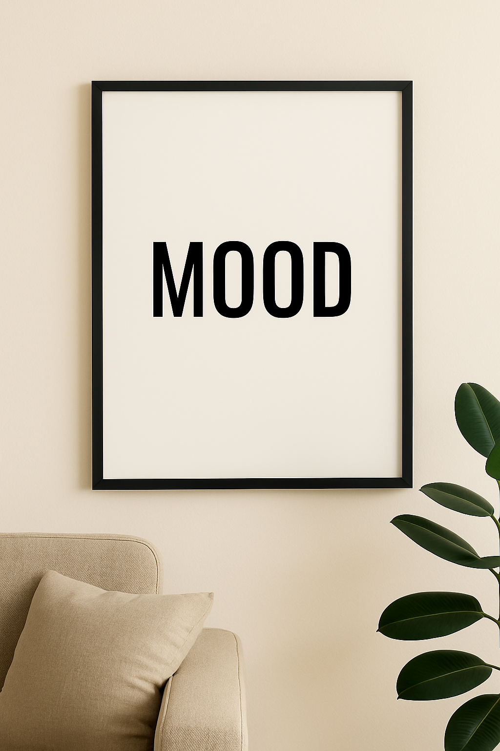 MOOD – Minimalist Typography Print
