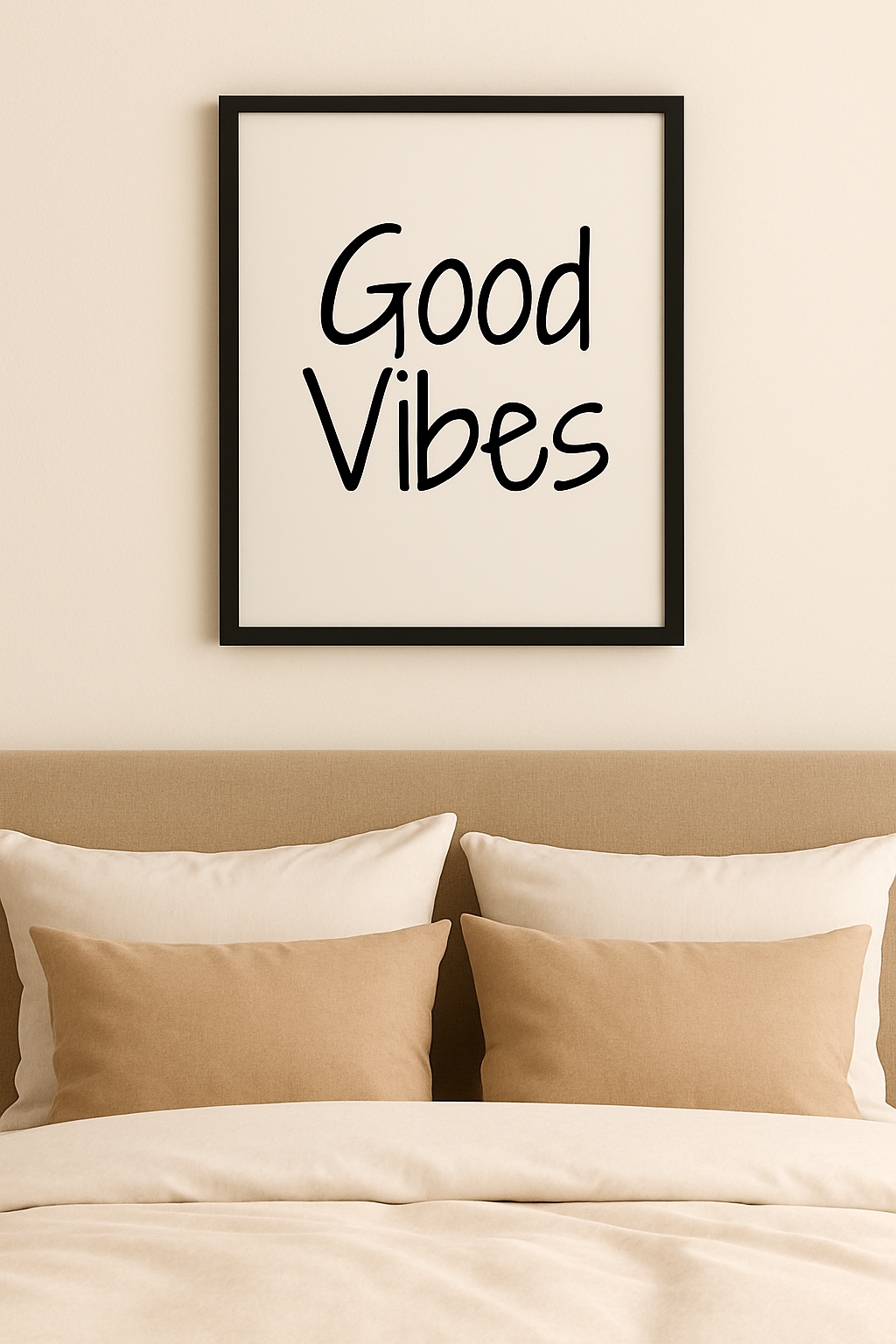 Good Vibes – Minimalist Typography Print