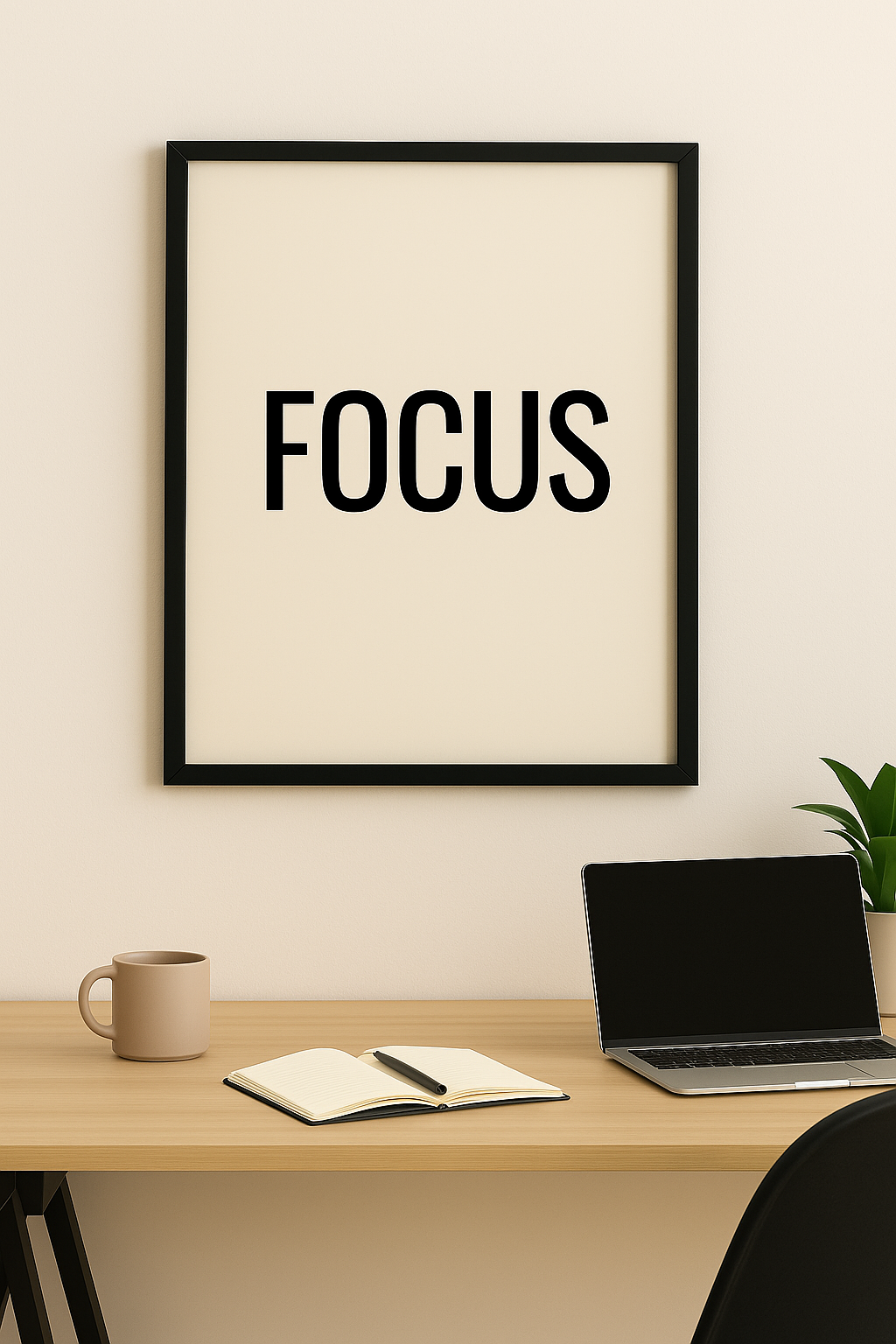 FOCUS – Minimalist Typography Print