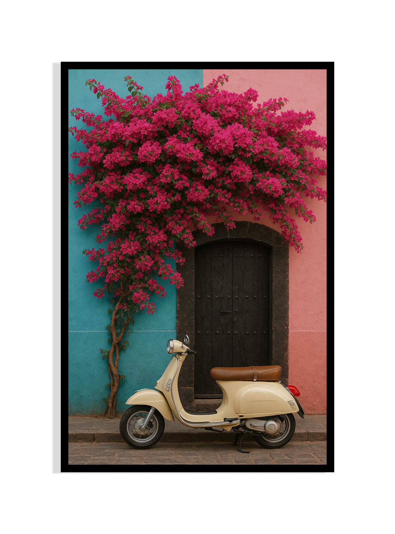 Vespa Dreams – Colorful Streetside Charm