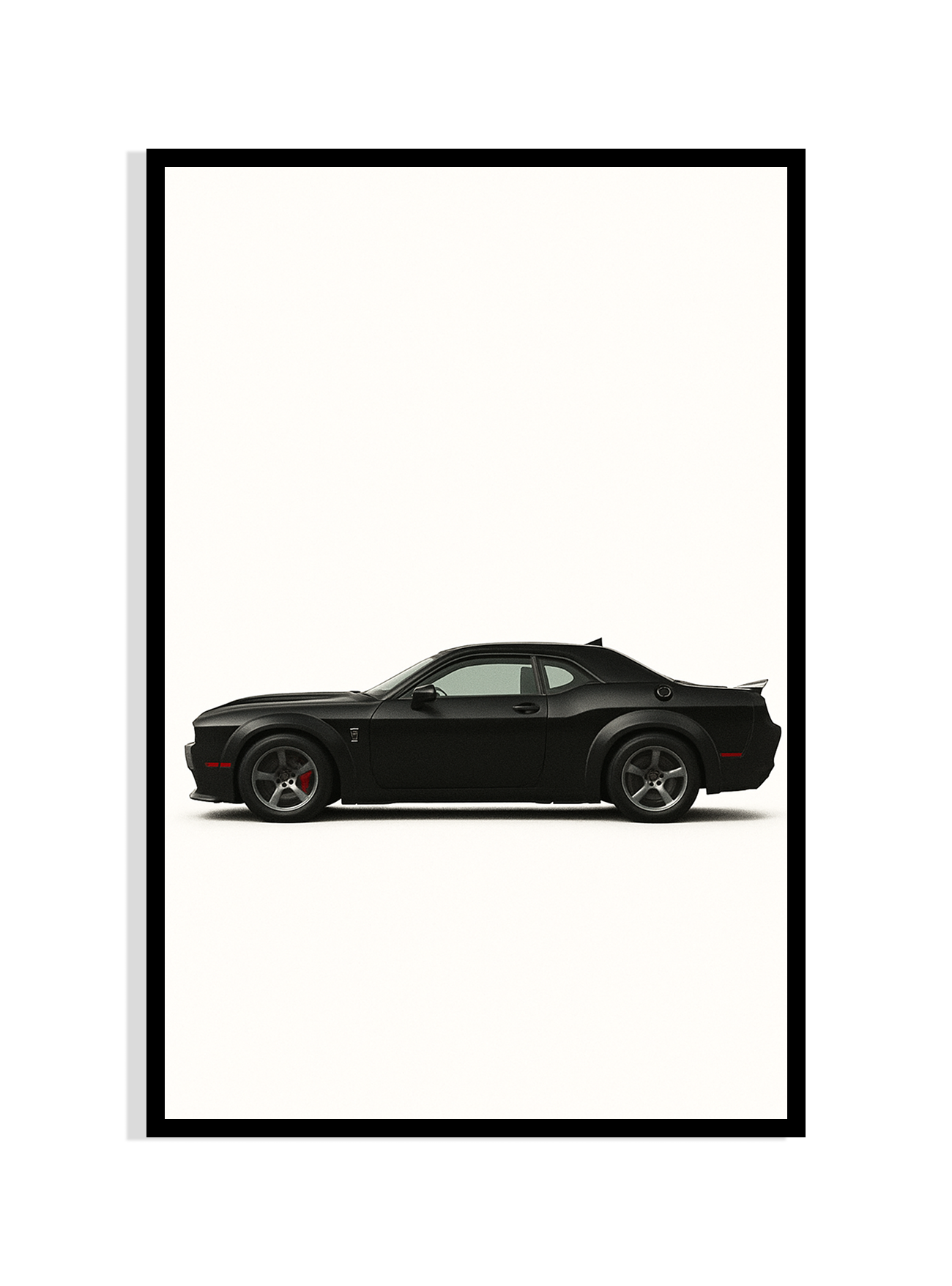 Midnight Muscle – Dodge Challenger Art Print