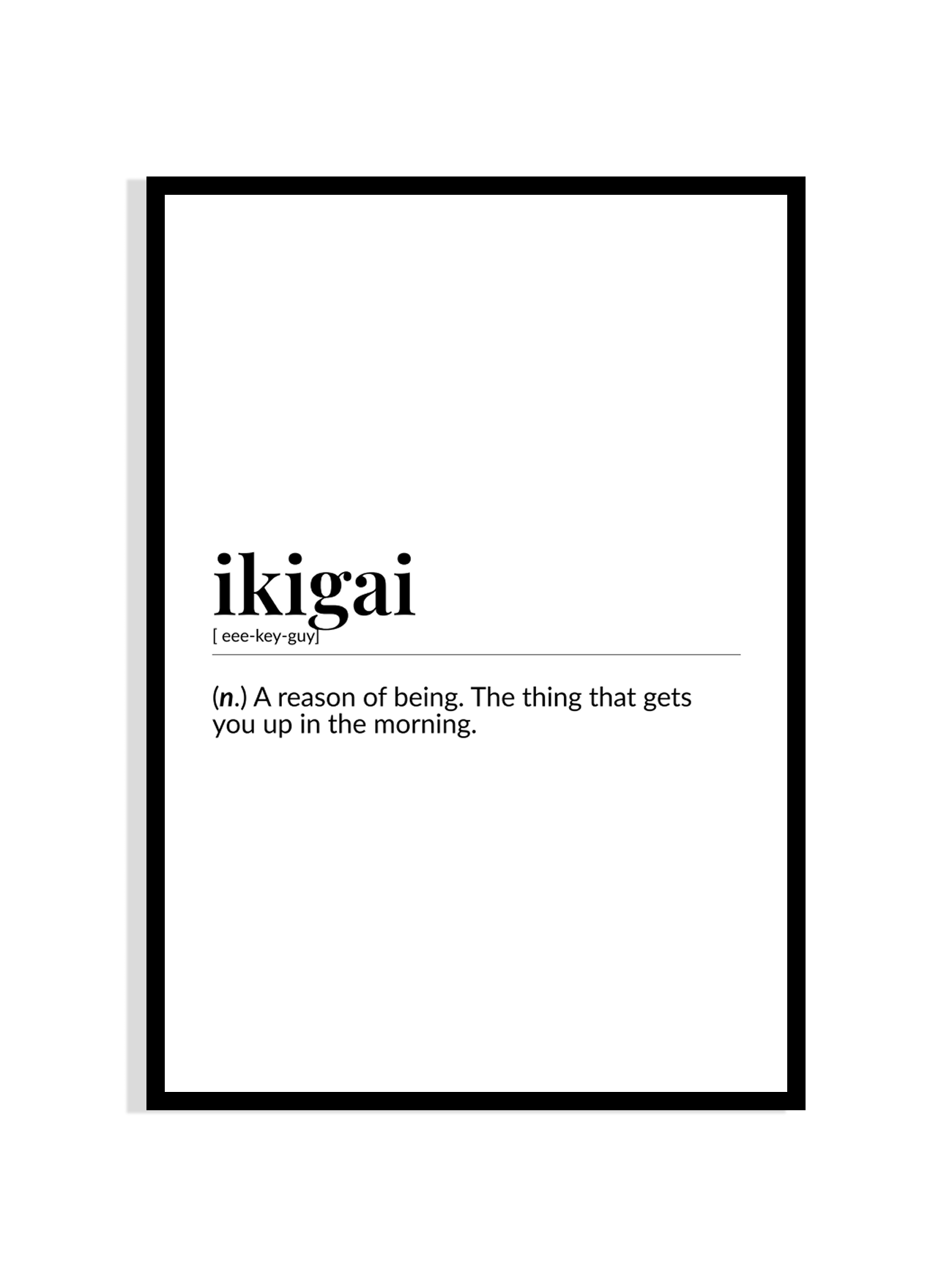 Ikigai Definition Print