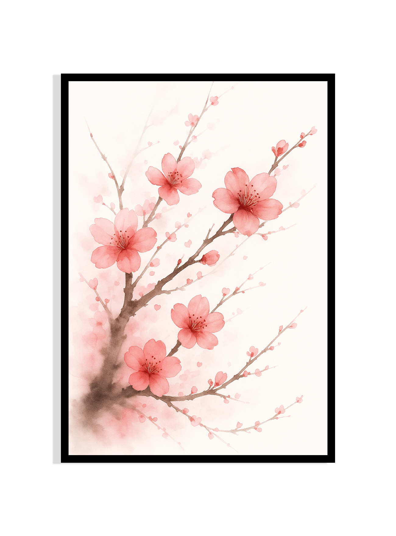 Cherry Blossom Water Color Print