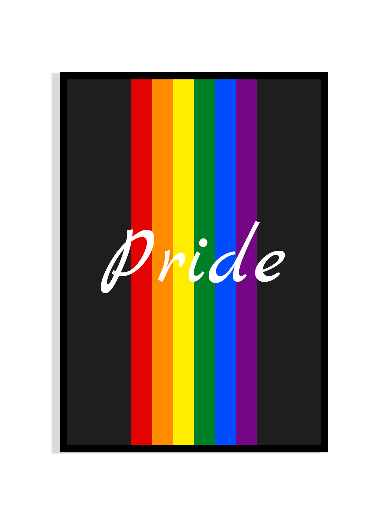 Minimalist Pride Rainbow Wall Art