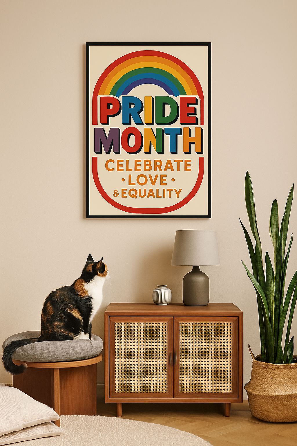 Pride Month Poster – Celebrate Love & Equality Wall Art