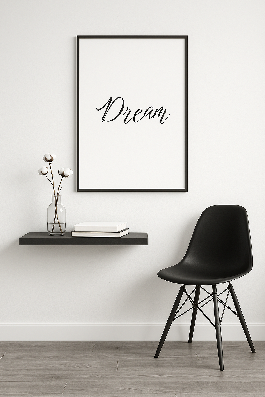 Dream – Minimalist Typography Wall Art