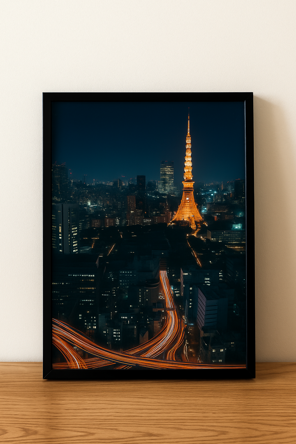 Tokyo Tower After Dark – Aerial Nightscape
