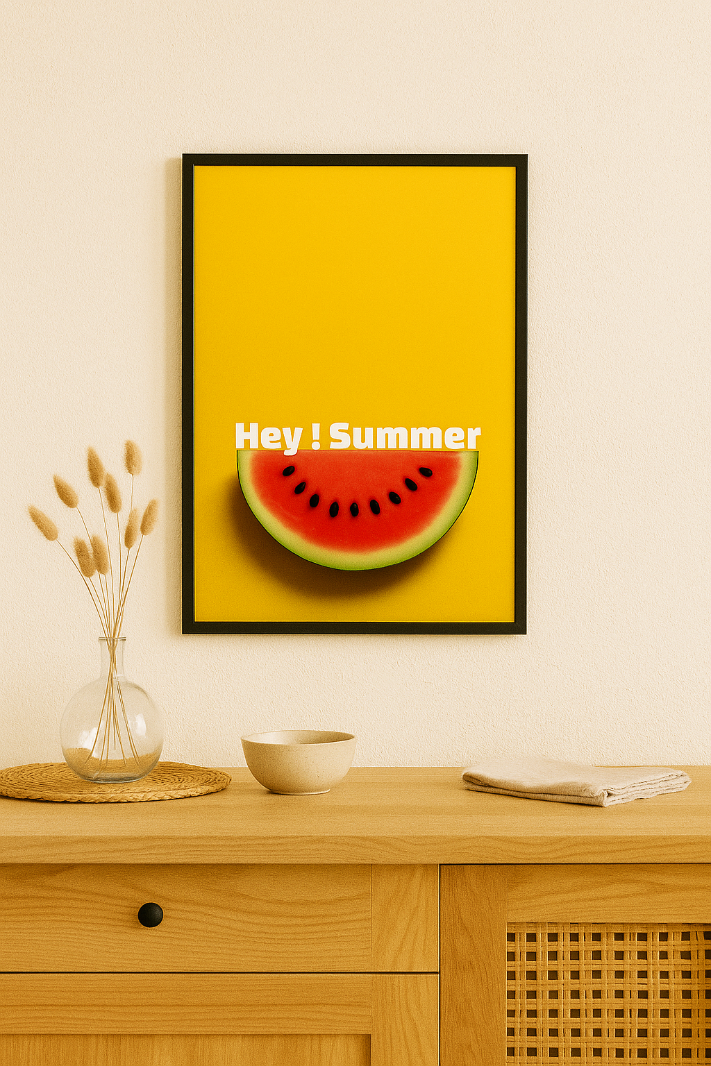 Hey! Summer – Watermelon Wall Art