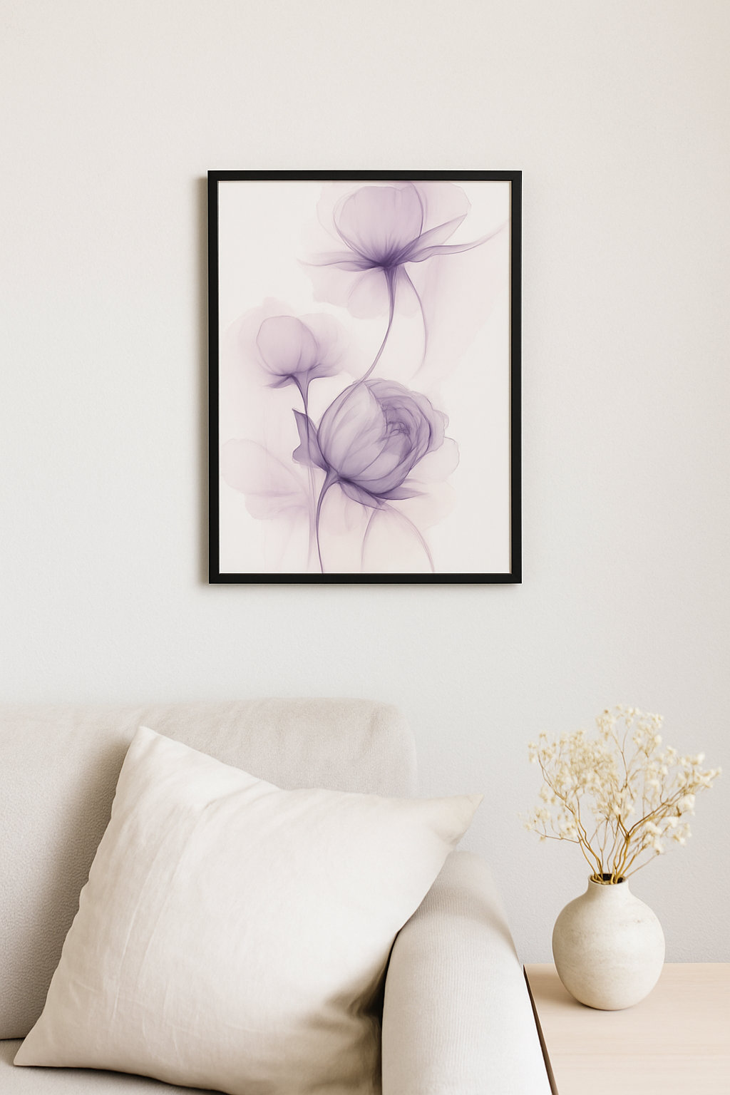 Ethereal Violet Bloom – Fine Art Floral Print