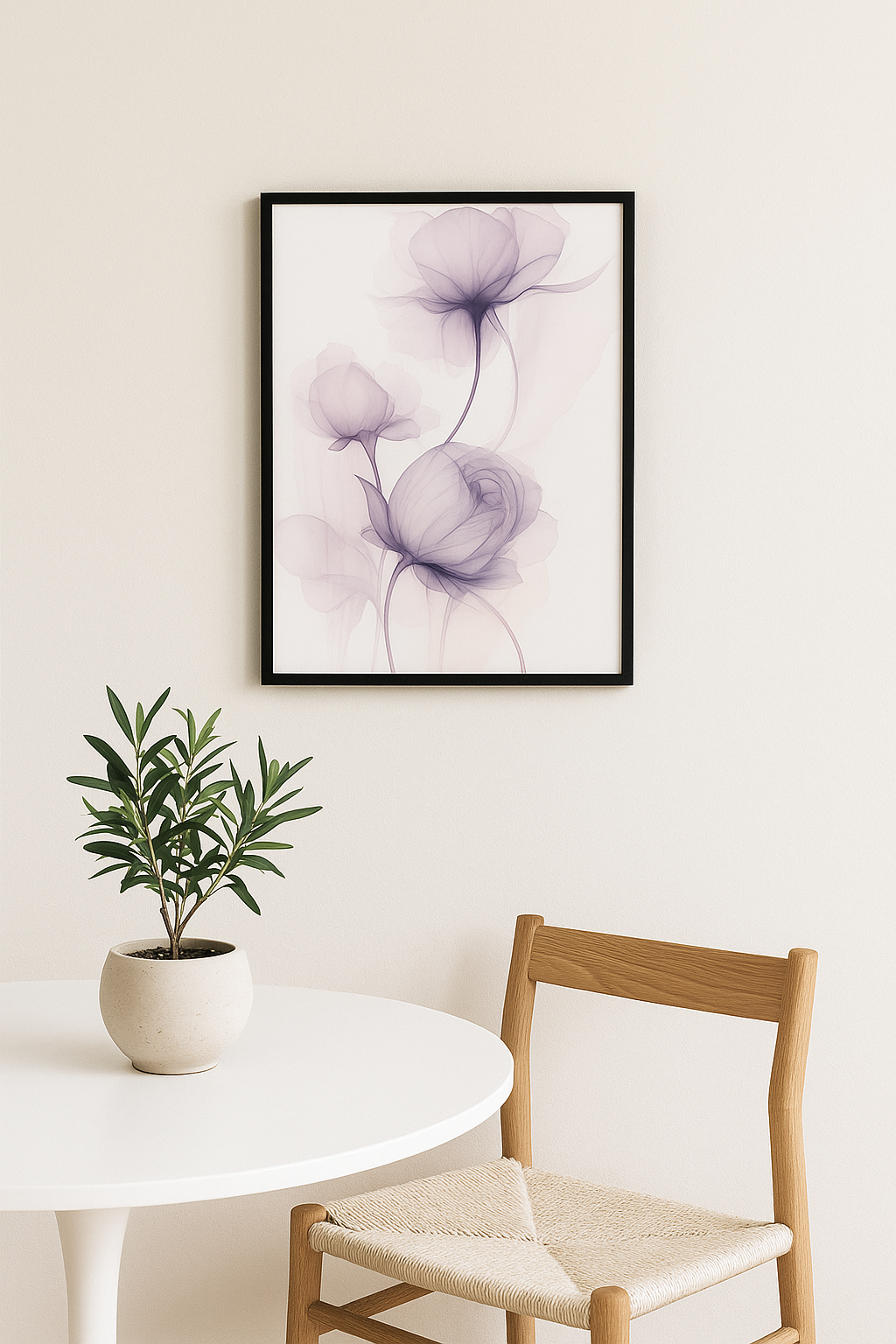 Ethereal Violet Bloom – Fine Art Floral Print