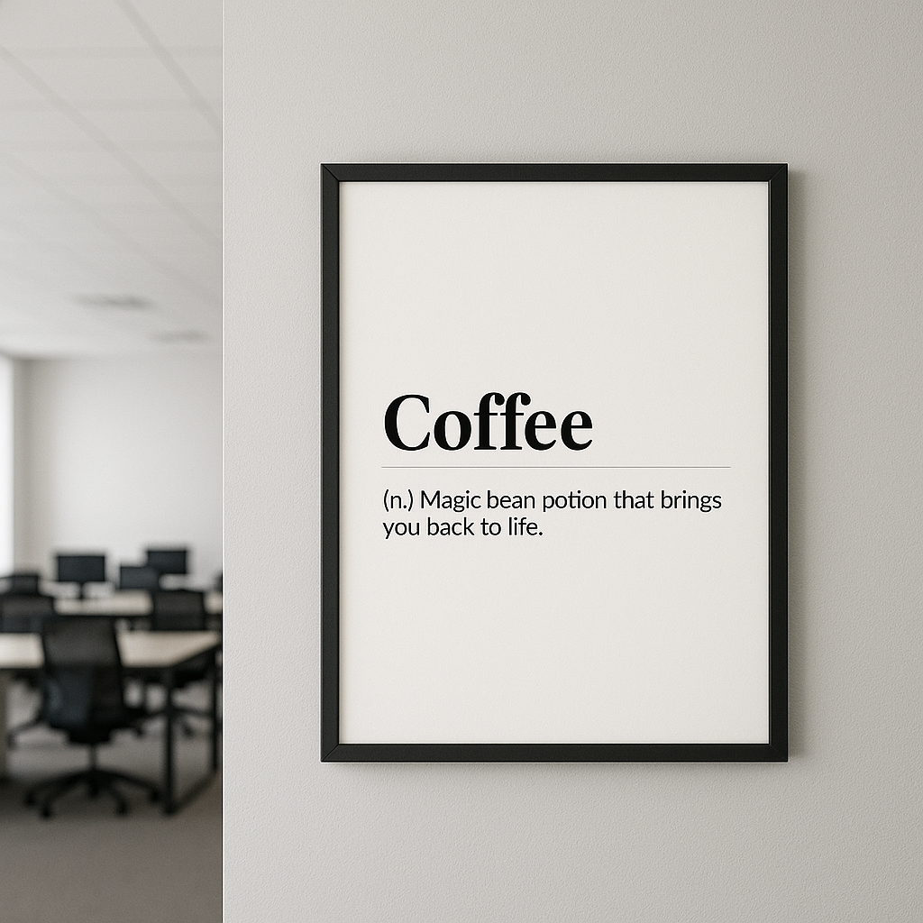 Coffee Definition Print