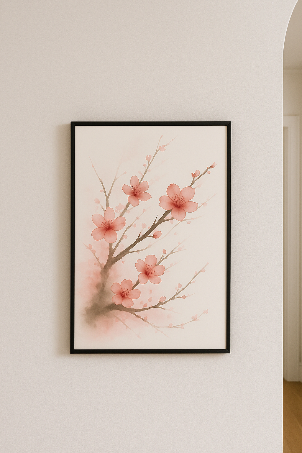 Cherry Blossom Water Color Print