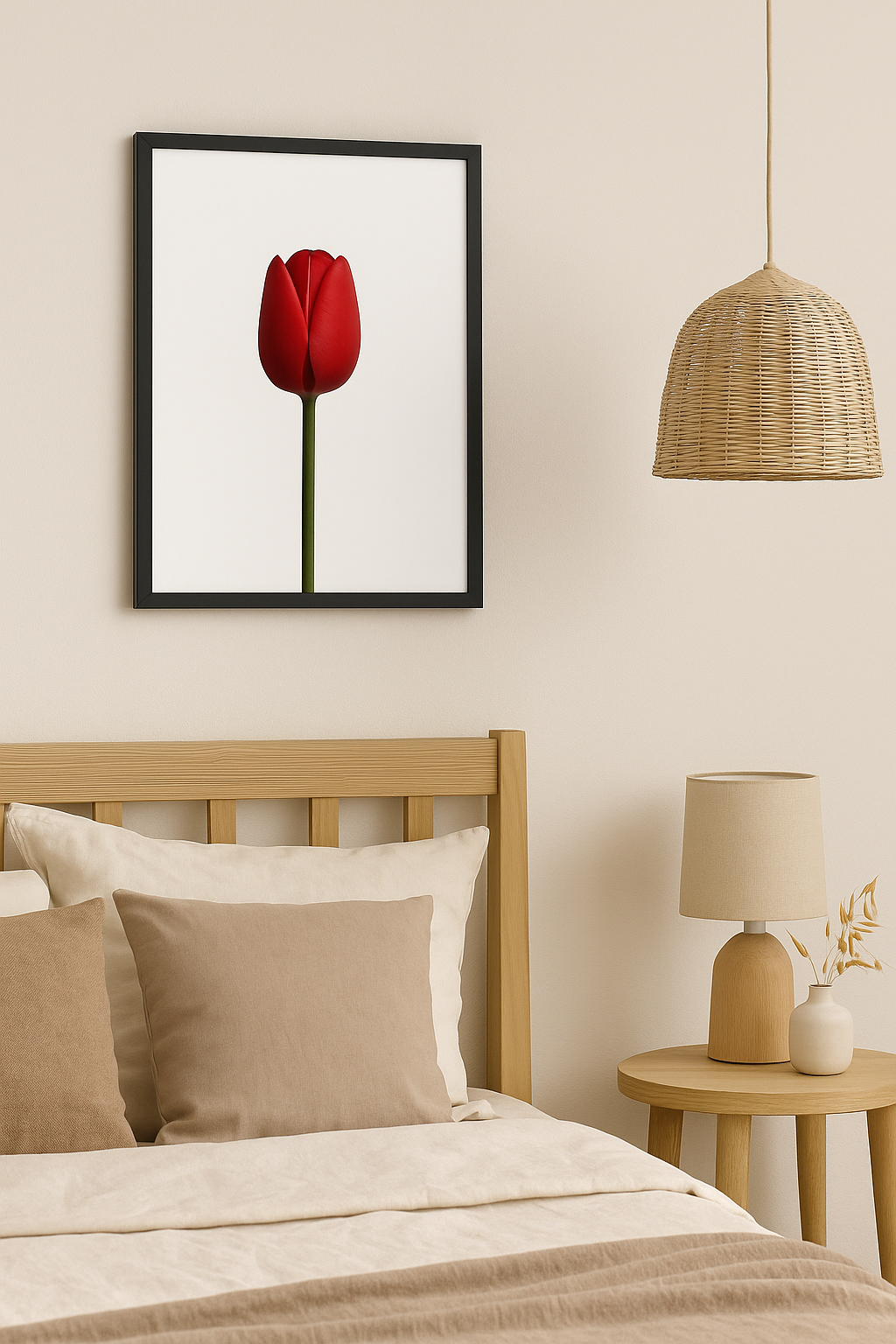 Crimson Tulip – Botanical Wall Art Print