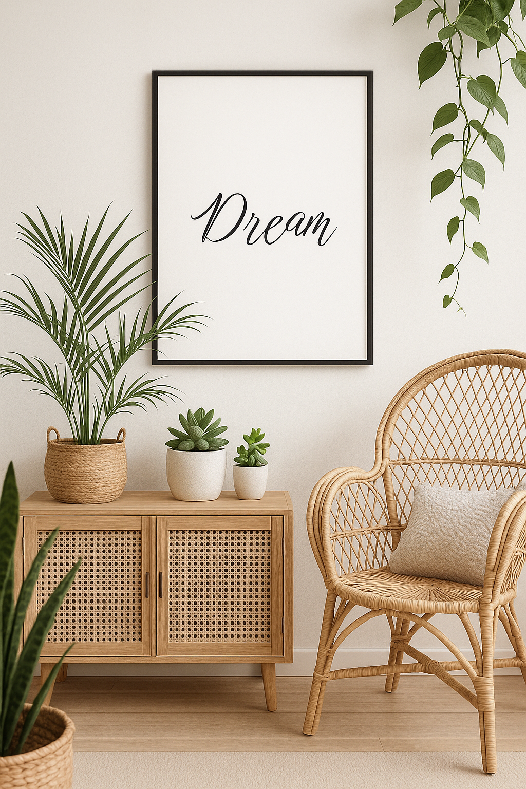 Dream – Minimalist Typography Wall Art