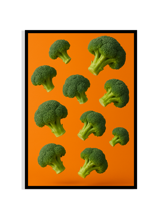 Vibrant Greens – Broccoli Burst Art Print