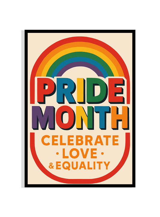 Pride Month Poster – Celebrate Love & Equality Wall Art