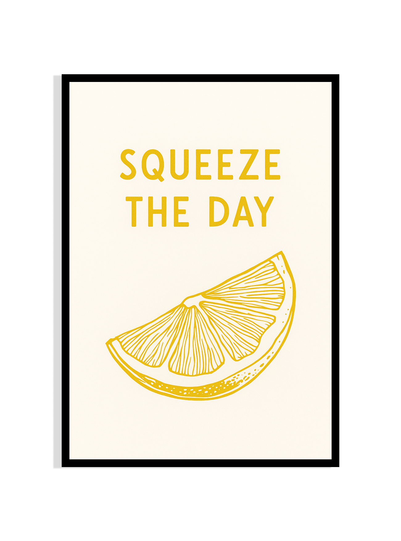 Squeeze the Day – Motivational Lemon Print