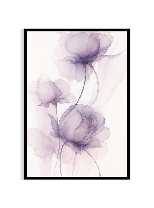 Ethereal Violet Bloom – Fine Art Floral Print