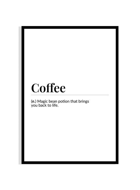 Coffee Definition Print