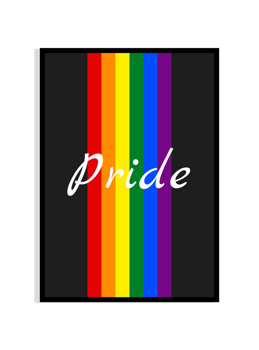 Minimalist Pride Rainbow Wall Art