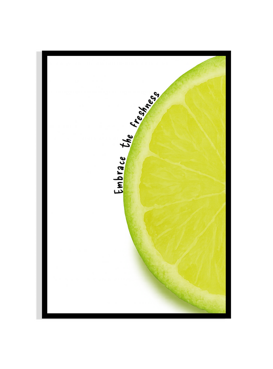 Embrace the Freshness – Lime Slice Kitchen Wall Art
