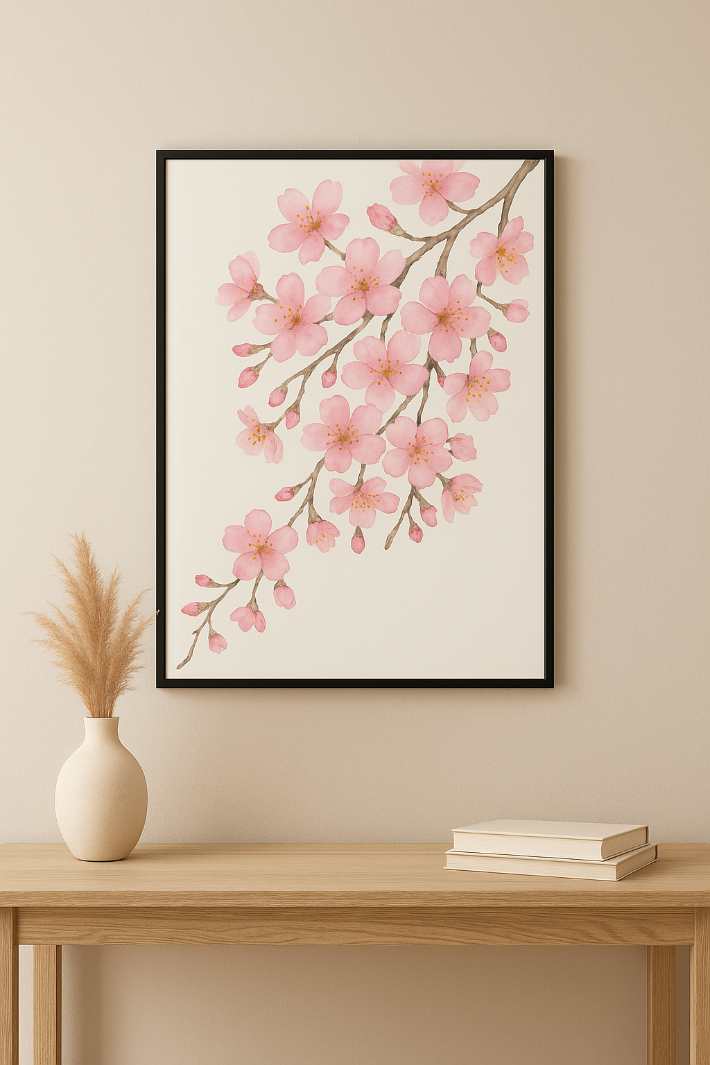 Cherry Blossom Serenity – Framed Wall Art