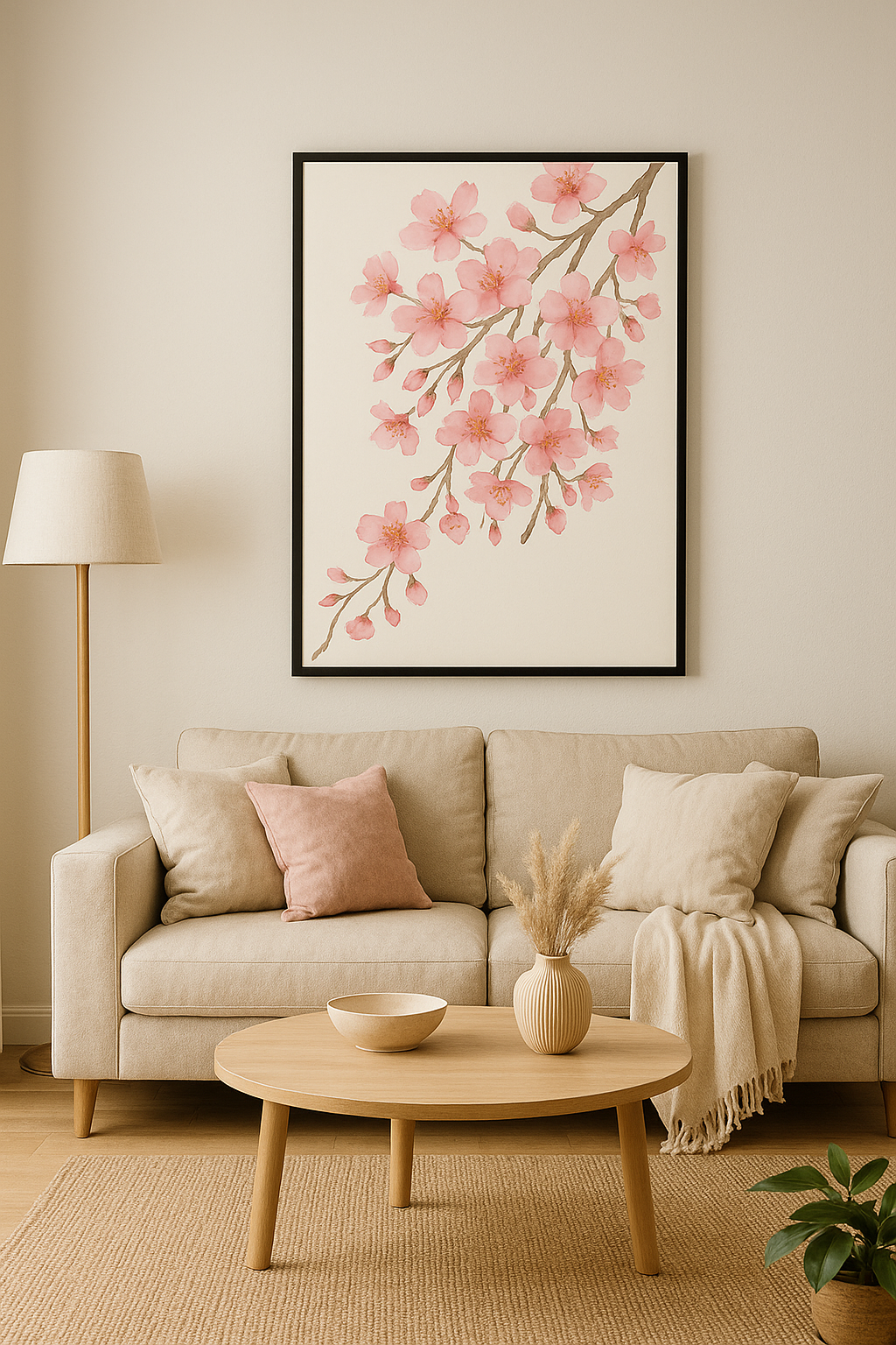 Cherry Blossom Serenity – Framed Wall Art