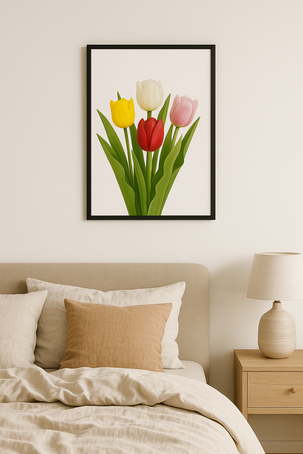 Tulip Quartet – Colorful Botanical Wall Art