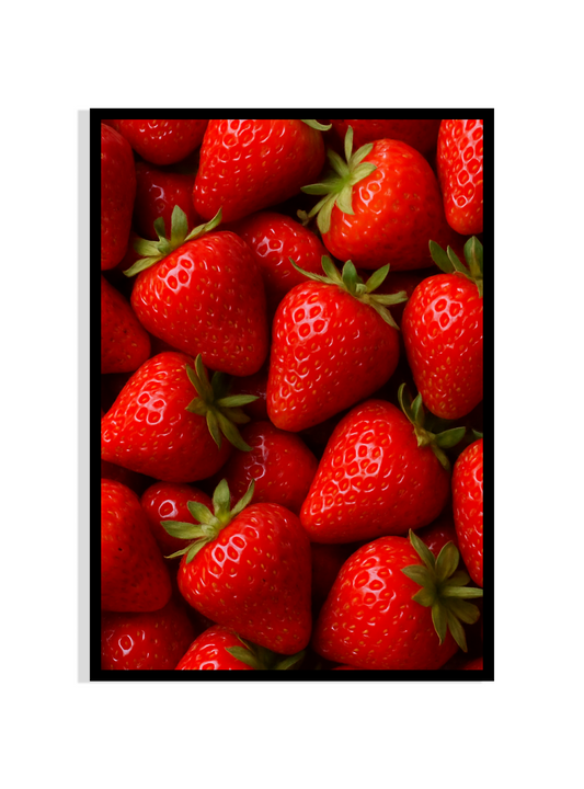 Berry Bliss – Framed Strawberry Wall Art